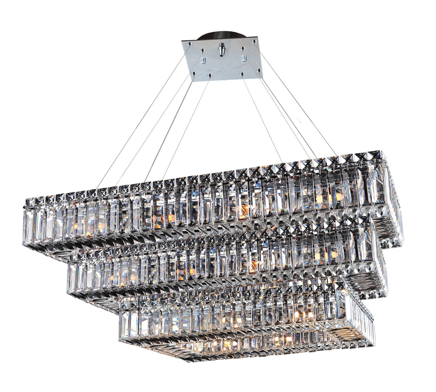 Allegri - 11777-010-FR001 - 34 Light Pendant - Baguette - Chrome