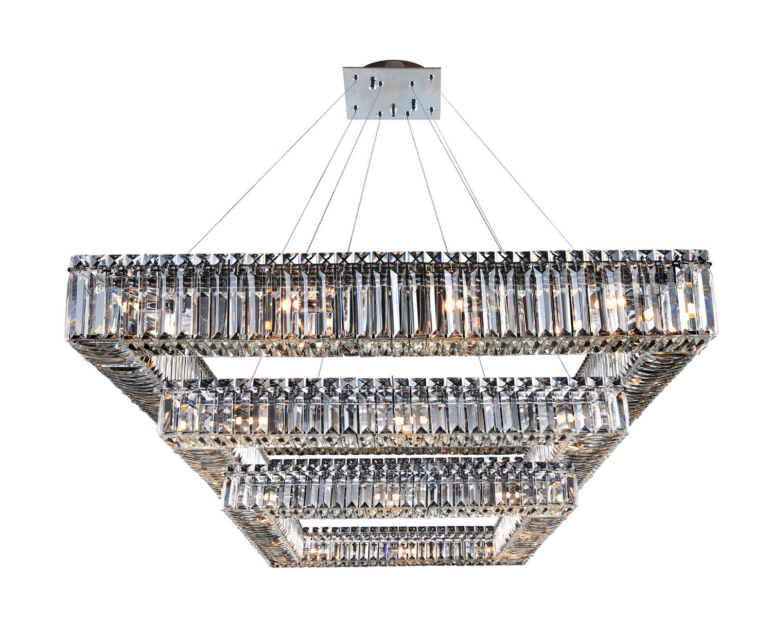 Allegri - 11780-010-FR001 - 36 Light Pendant - Quadro - Chrome