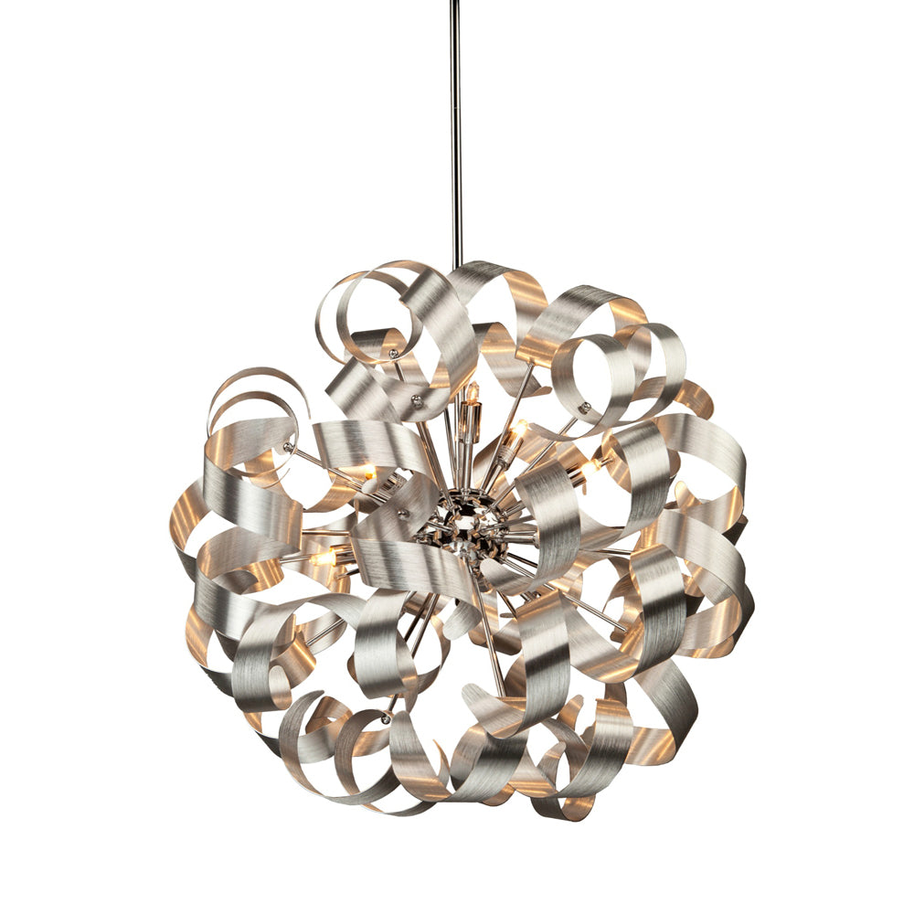 Artcraft - AC601 - 12 Light Pendant - Bel Air - Brushed Nickel