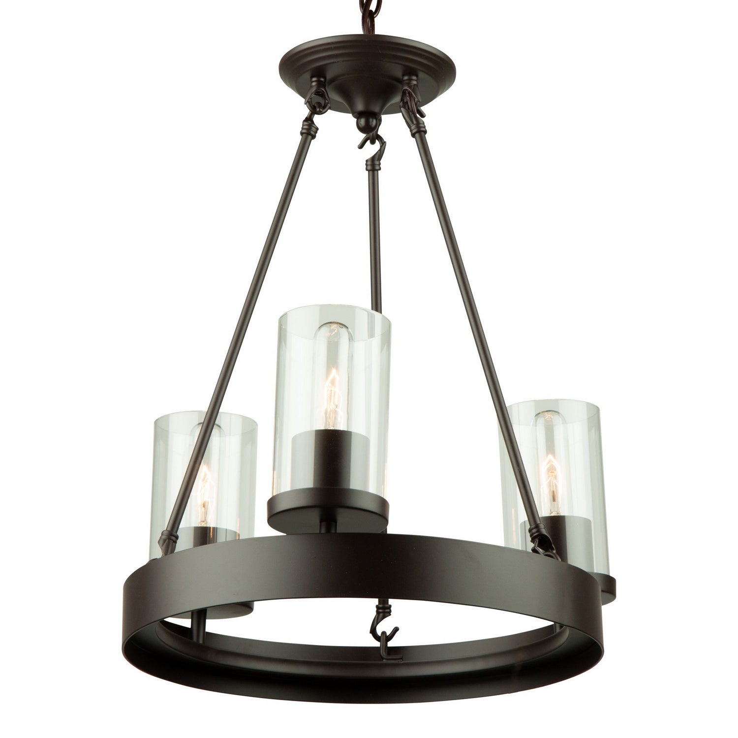 Artcraft - AC10003 - Three Light Chandelier - Menlo Park - Oil Rubbed Bronze