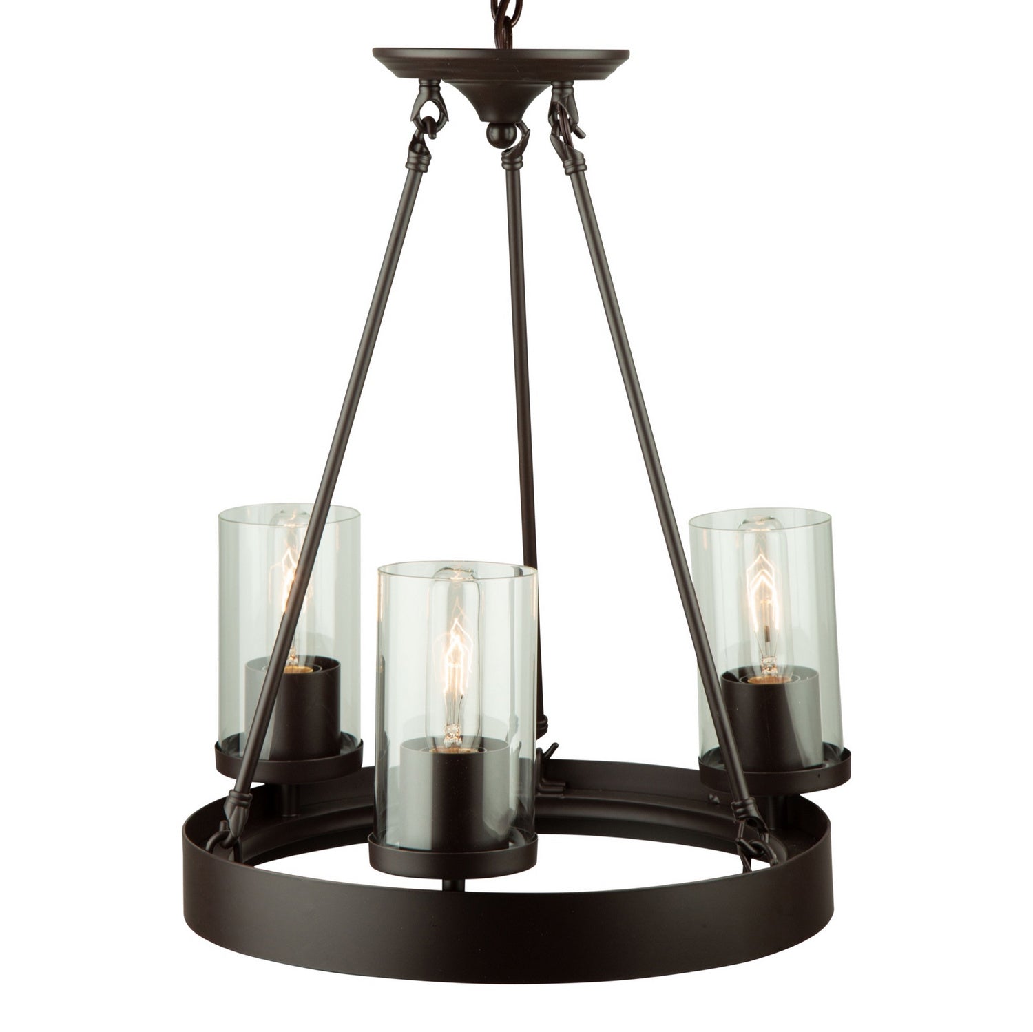 Artcraft - AC10003 - Three Light Chandelier - Menlo Park - Oil Rubbed Bronze