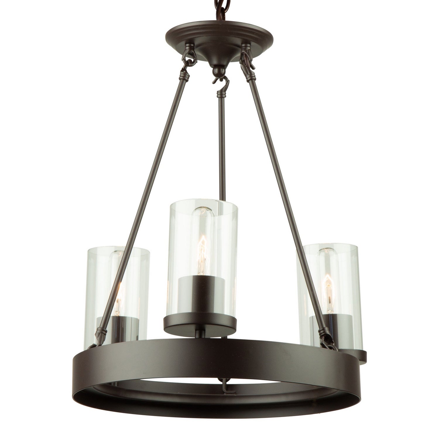 Artcraft - AC10003 - Three Light Chandelier - Menlo Park - Oil Rubbed Bronze