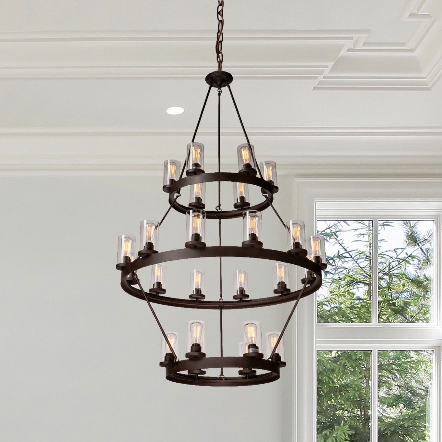 Artcraft - AC10004 - 24 Light Chandelier - Menlo Park - Oil Rubbed Bronze