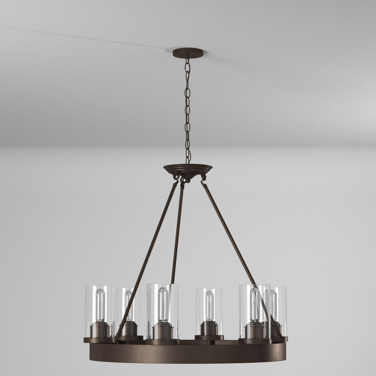 Artcraft - AC10006 - Six Light Chandelier - Menlo Park - Oil Rubbed Bronze