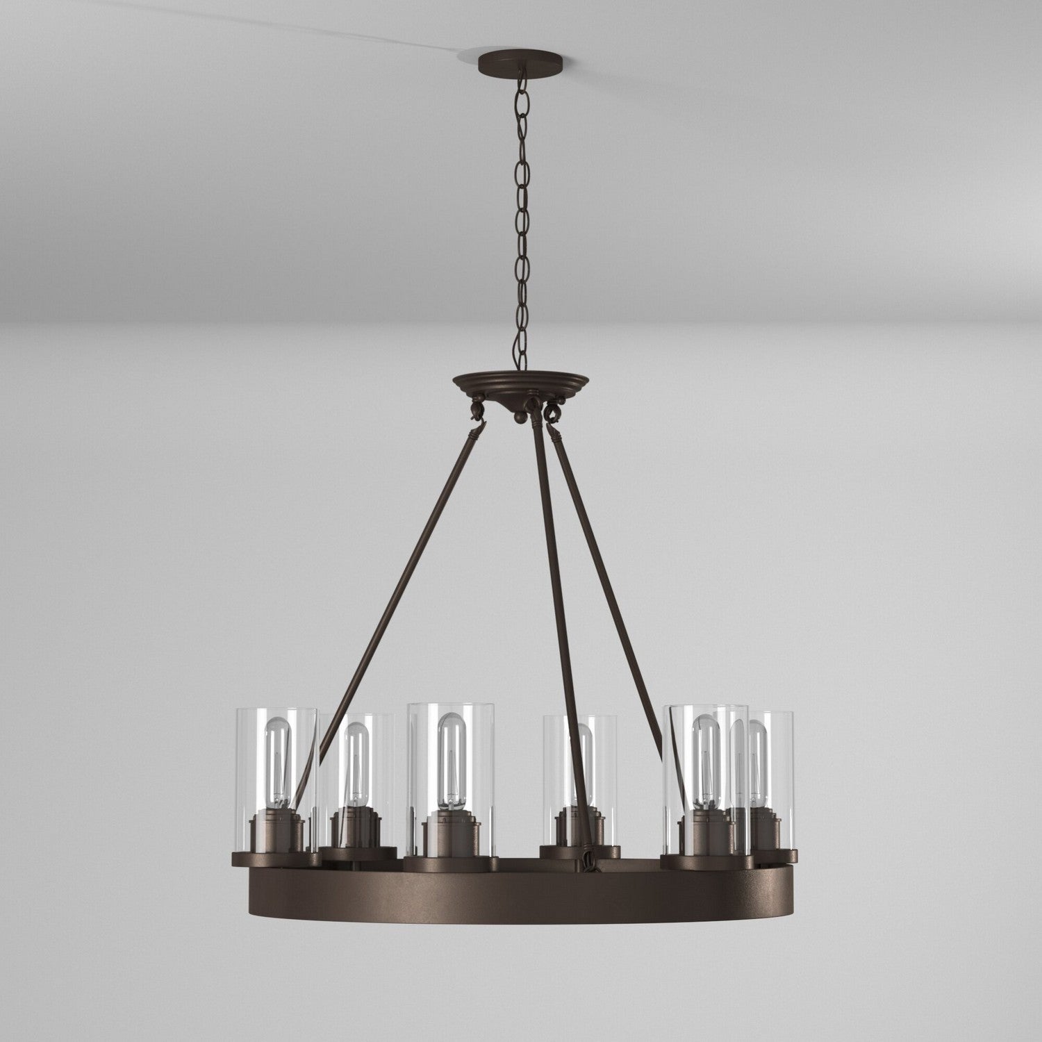 Artcraft - AC10006 - Six Light Chandelier - Menlo Park - Oil Rubbed Bronze