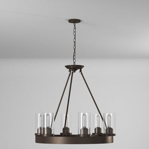 Artcraft - AC10006 - Six Light Chandelier - Menlo Park - Oil Rubbed Bronze