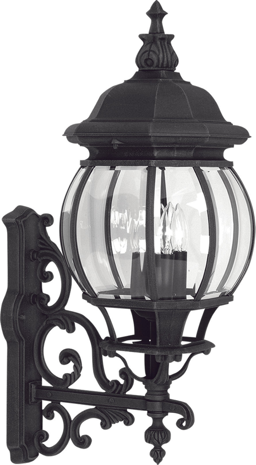 Artcraft - AC8490BK - Four Light Outdoor Wall Mount - Classico - Black