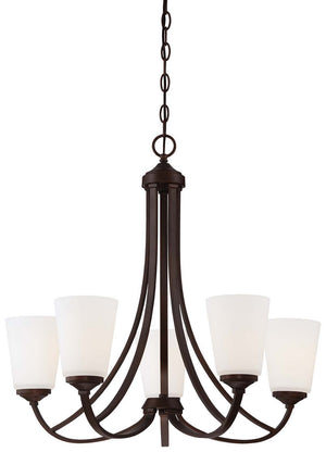 Minka-Lavery - 4965-284 - Five Light Chandelier - Overland Park - Vintage Bronze