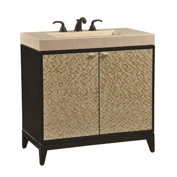 Ambella Home - 02261-110-300 - Sink Chest - Luster - Light and Dark Capiz Shell