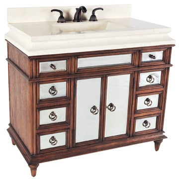 Ambella Home - 27031-110-400 - Sink Chest - Salone - Medium Honey