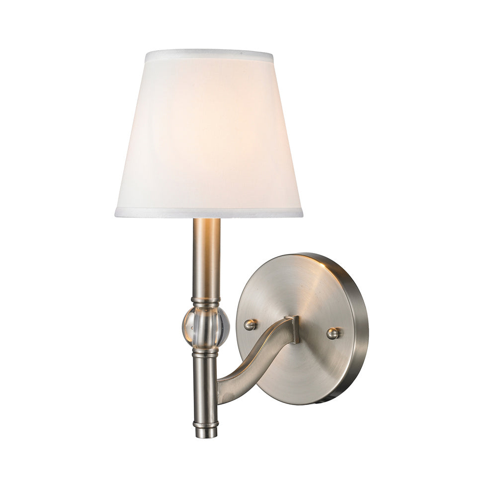 Golden - 3500-1W PW-CWH - One Light Wall Sconce - Waverly PW - Pewter