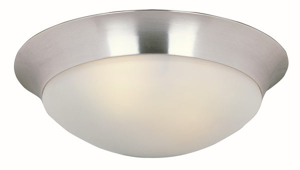 Maxim - 5852FTSN - Three Light Flush Mount - Essentials - 585x - Satin Nickel