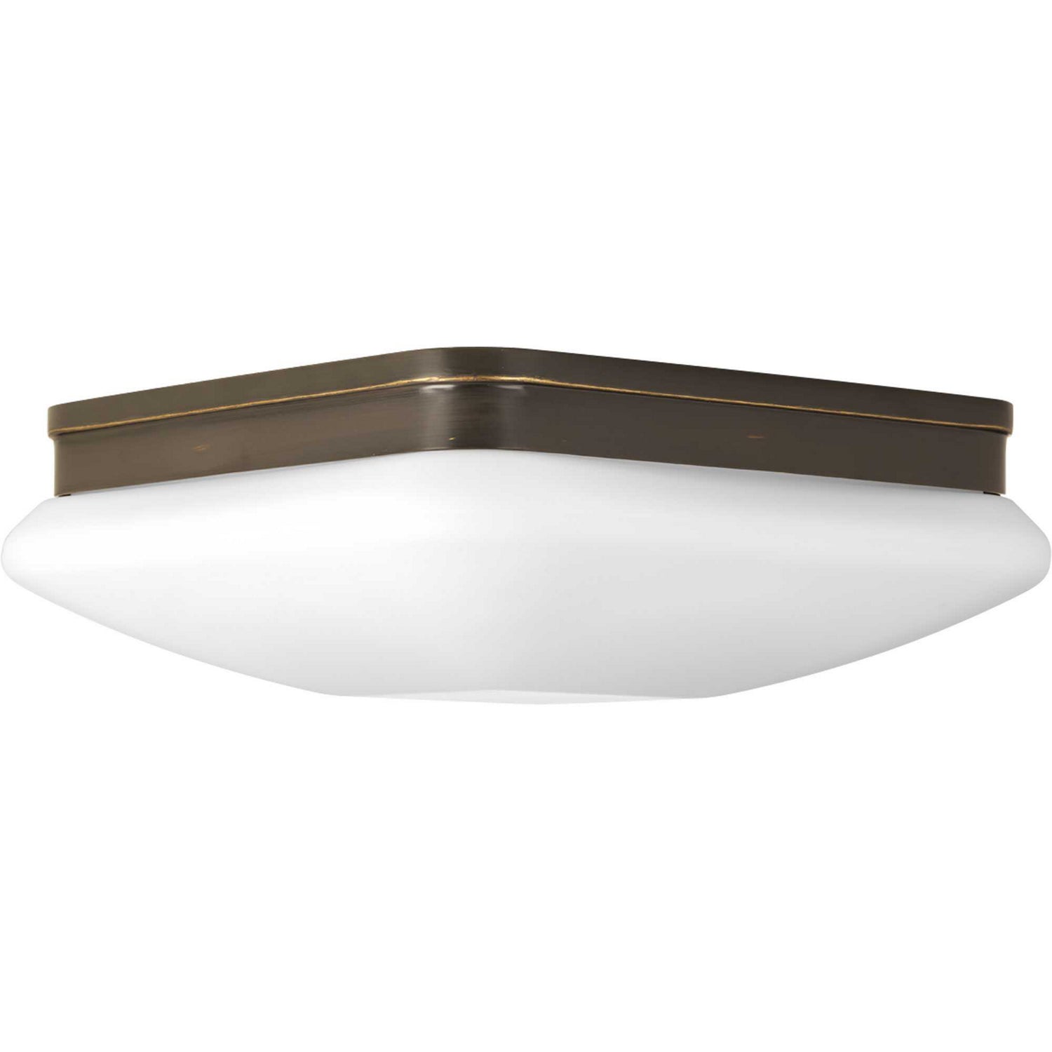 Progress Lighting - P3511-20 - Two Light Flush Mount - Appeal - Opal - Antique Bronze