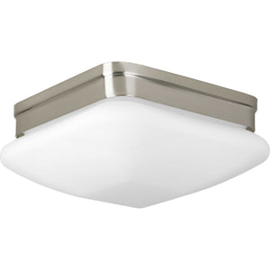 Progress Lighting - P3549-09 - Two Light Flush Mount - Appeal - Opal - Brushed Nickel