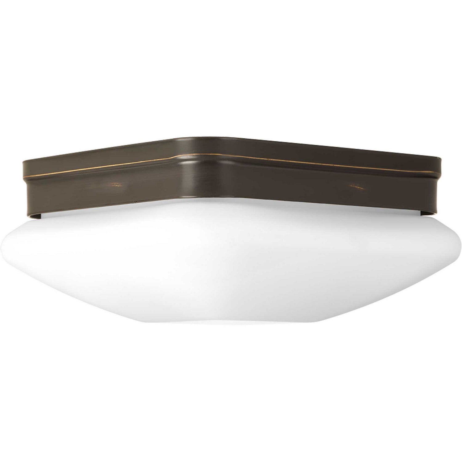 Progress Lighting - P3549-20 - Two Light Flush Mount - Appeal - Opal - Antique Bronze