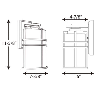 Progress Lighting - P6063-31 - One Light Wall Lantern - Format - Black