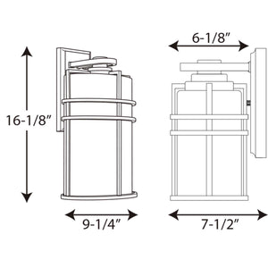 Progress Lighting - P6064-31 - One Light Wall Lantern - Format - Black