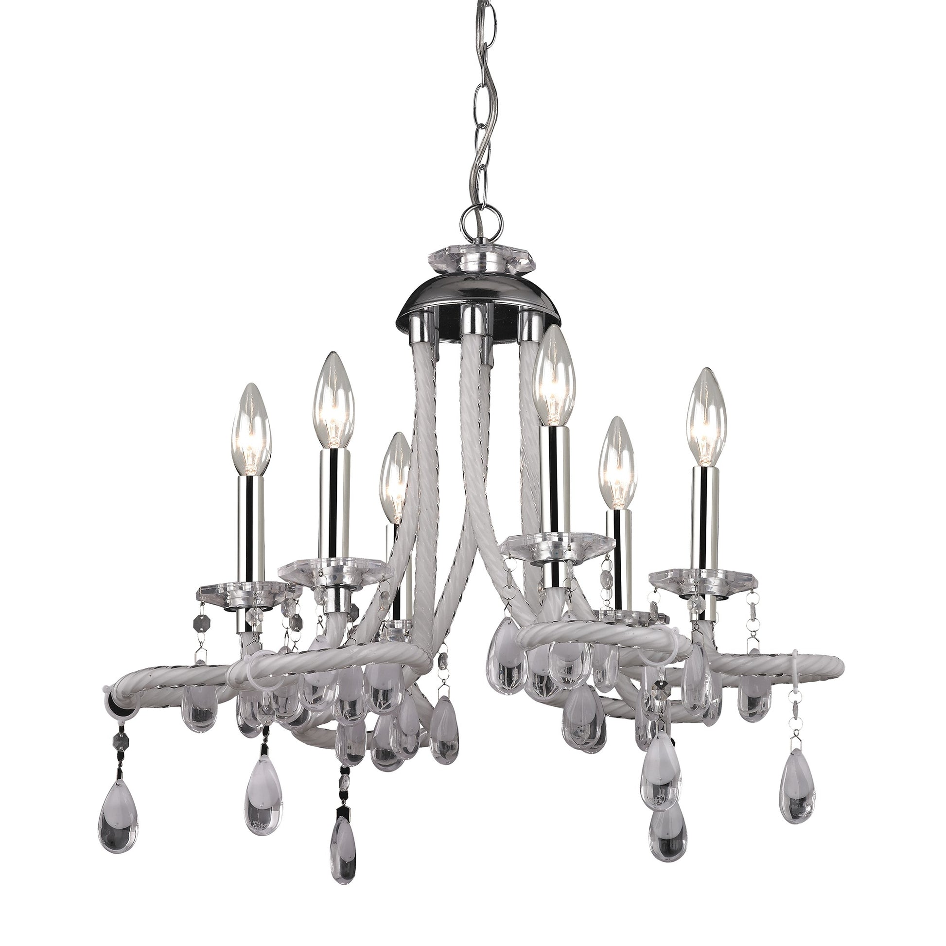 ELK Home - 144-029 - Six Light Chandelier - Julio - Chrome