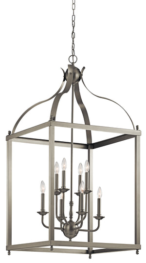 Kichler - 42591NI - Eight Light Foyer Chandelier - Larkin - Brushed Nickel