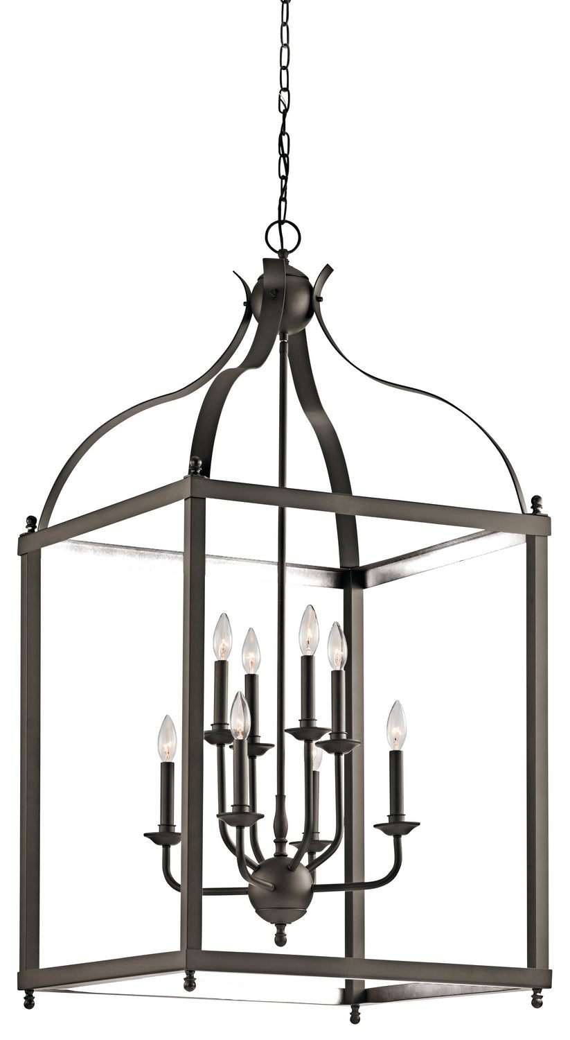 Kichler - 42591OZ - Eight Light Foyer Chandelier - Larkin - Olde Bronze