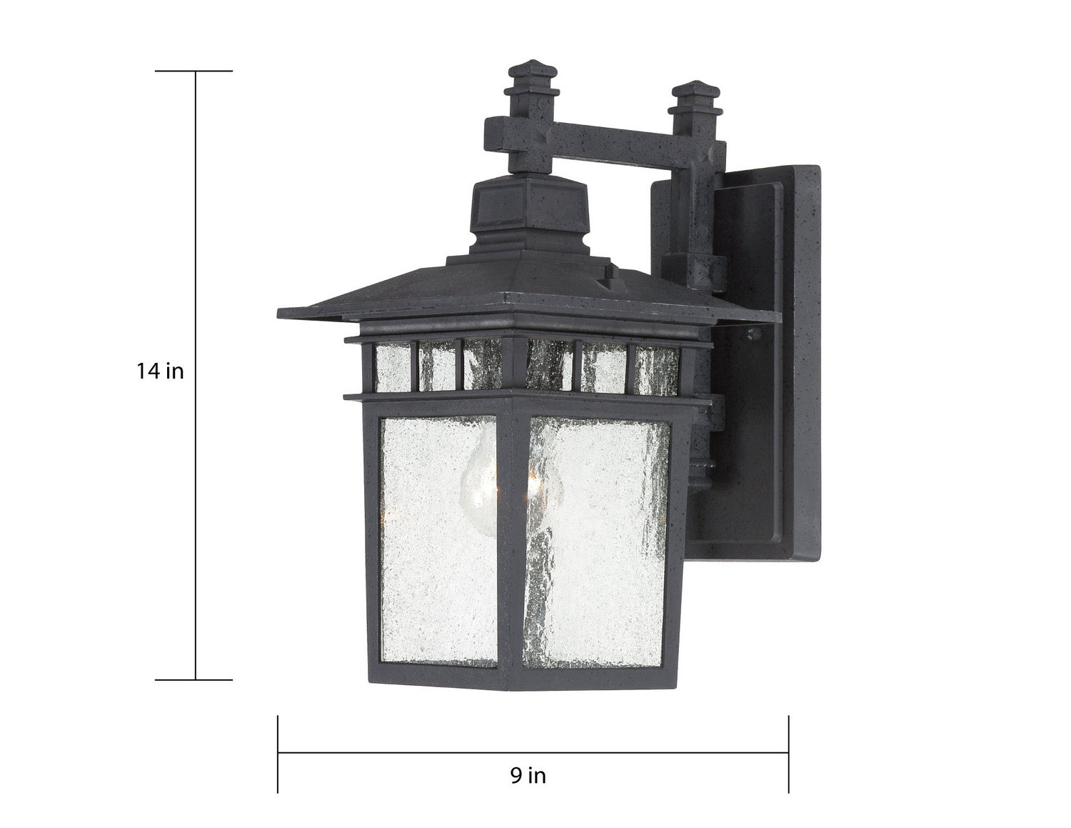 Nuvo Lighting - 60-4959 - One Light Wall Lantern - Cove Neck - Textured Black