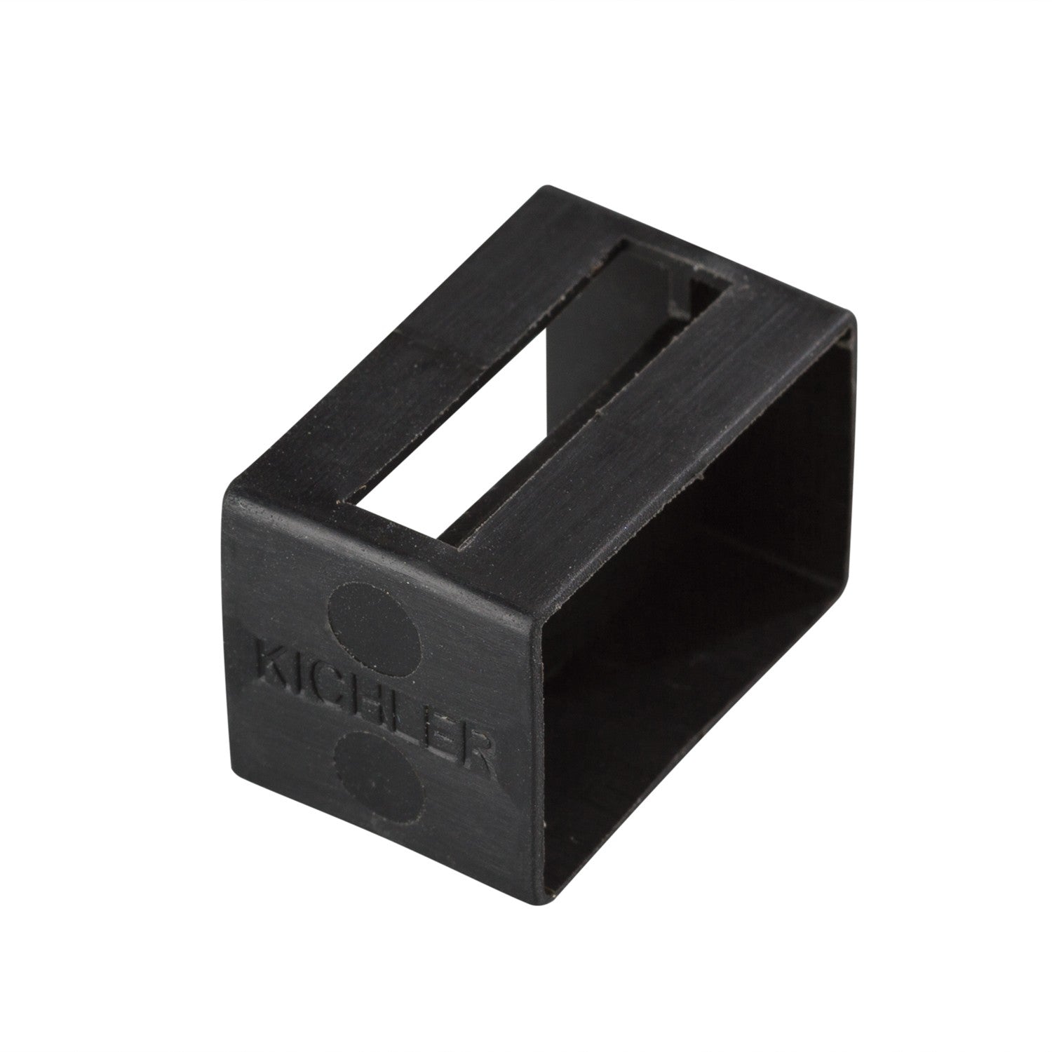 Kichler - 10176BK - Tape Light U Track End Cap - Tape Light Track - Black Material