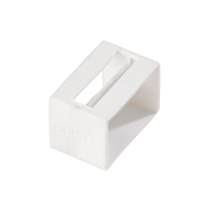 Kichler - 10176WH - Tape Light U Track End Cap - Tape Light Track - White Material