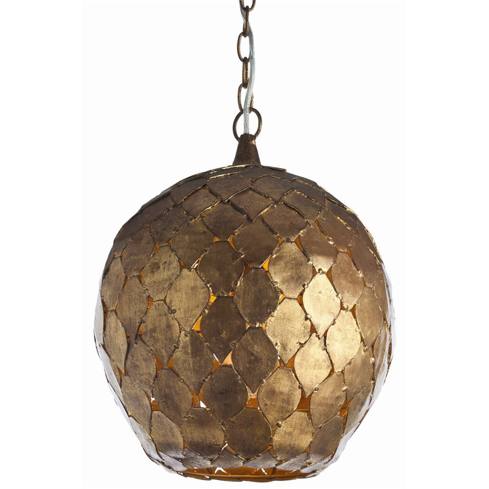 Arteriors - 46576 - One Light Pendant - Osgood - Gold Leaf