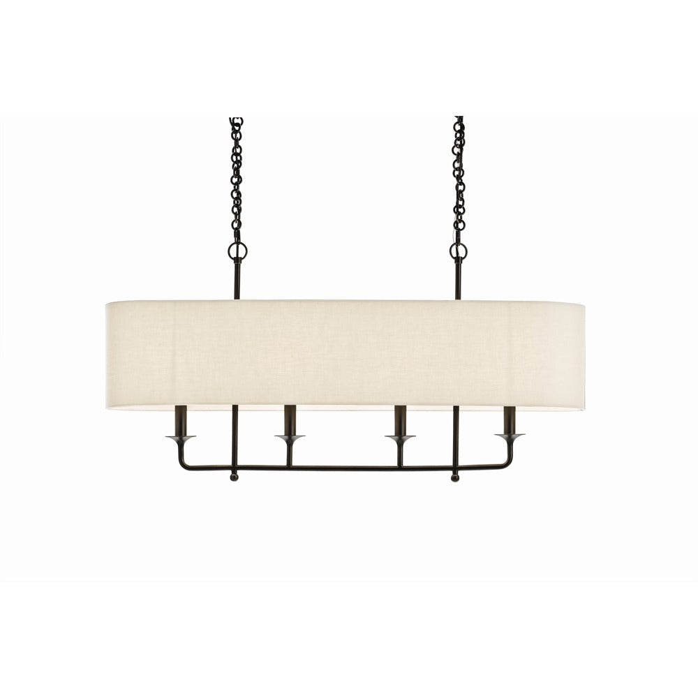 Arteriors - 89417 - Four Light Chandelier - Beatty - Bronze