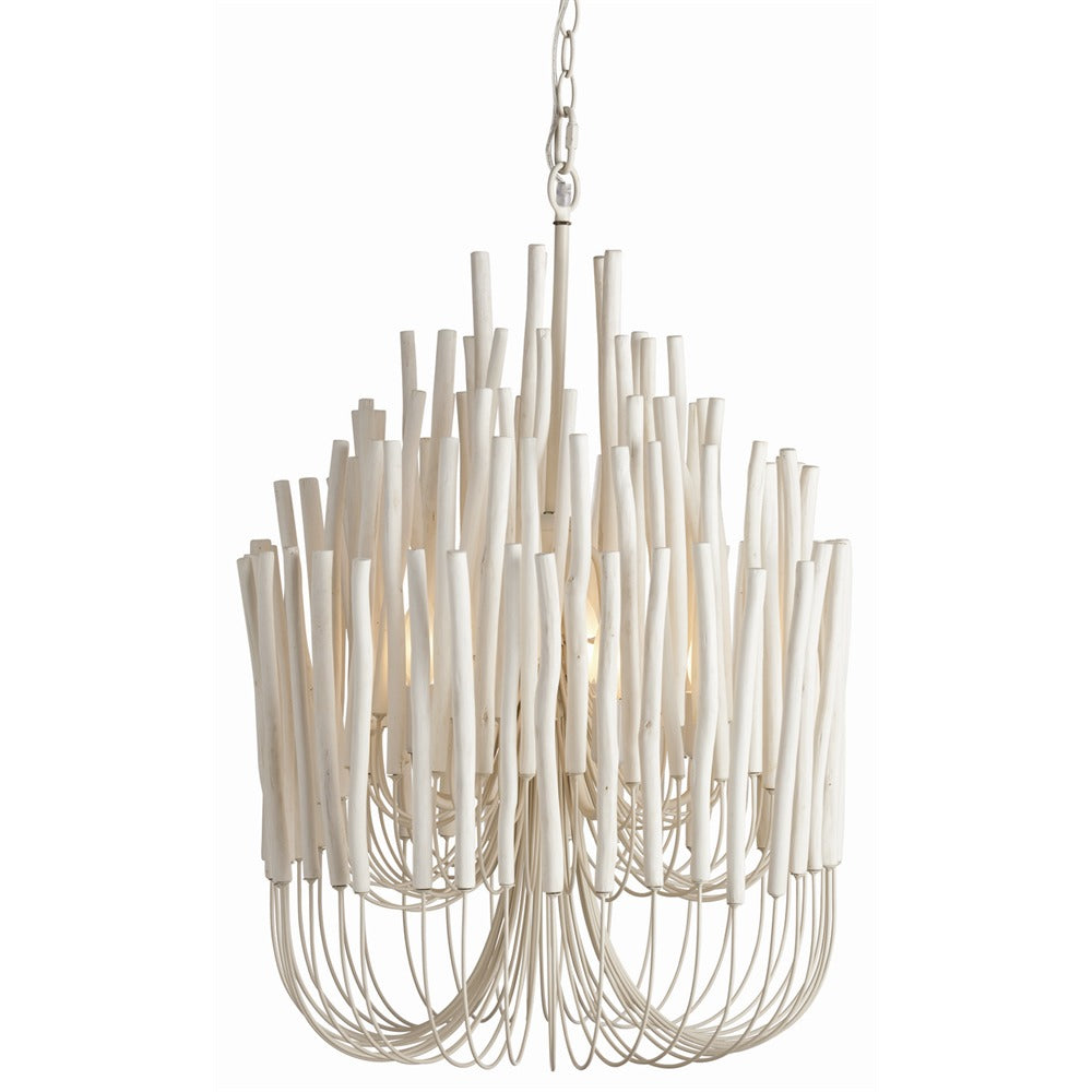 Arteriors - 89559 - Five Light Chandelier - Tilda - Whitewashed Wood