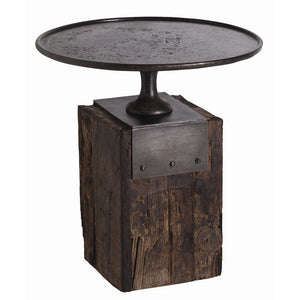 Arteriors - DD2028 - Side Table - Anvil - Burnt Wax