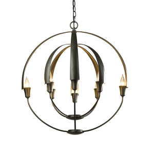 Hubbardton Forge - 104205-SKT-07 - Eight Light Chandelier - Cirque - Dark Smoke