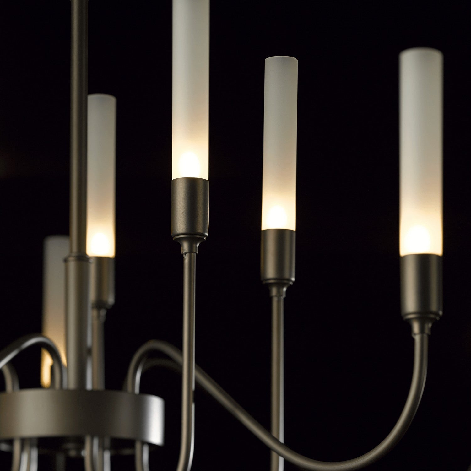 Hubbardton Forge - 106030-SKT-07 - Ten Light Chandelier - Lisse - Dark Smoke