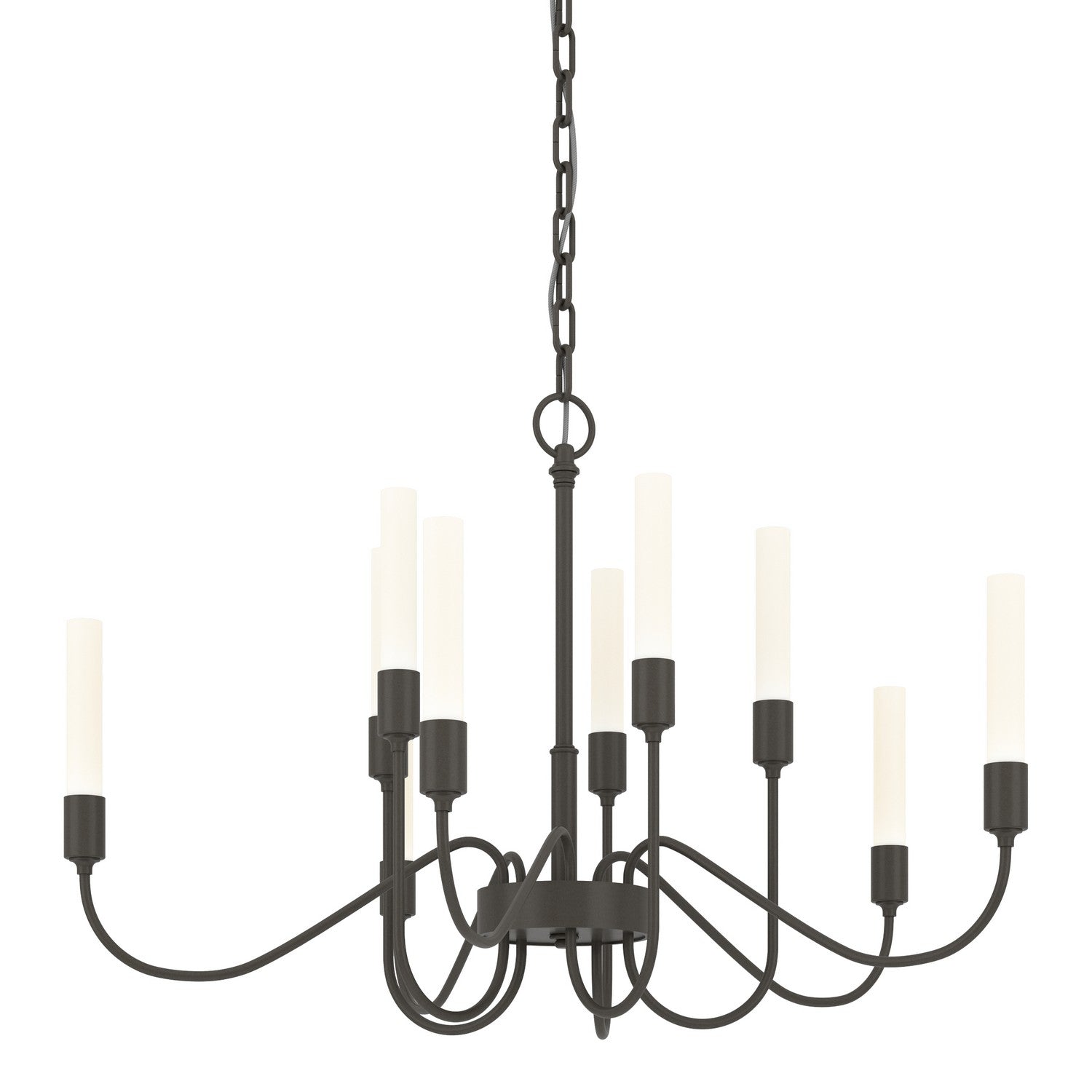 Hubbardton Forge - 106030-SKT-07 - Lisse 10 Arm Chandelier - Lisse - Dark Smoke