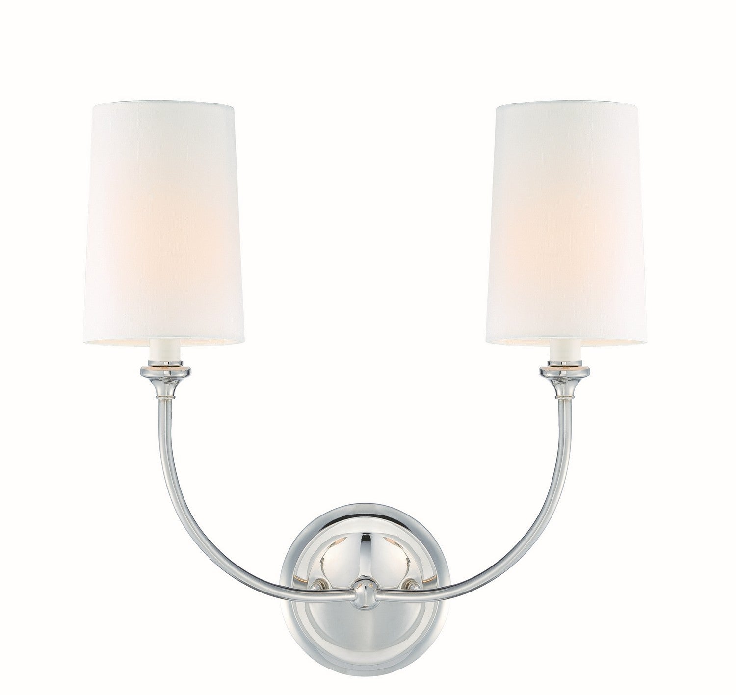 Crystorama - 2242-PN - Two Light Wall Sconce - Sylvan - Polished Nickel