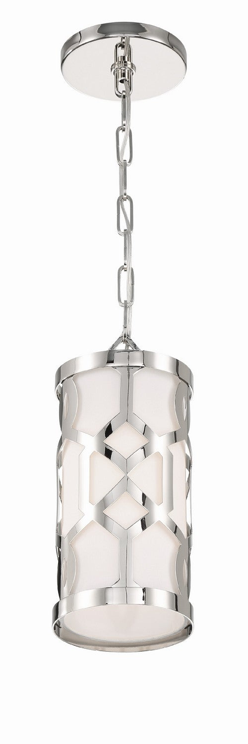 Crystorama - 2260-PN - One Light Pendant - Jennings - Polished Nickel