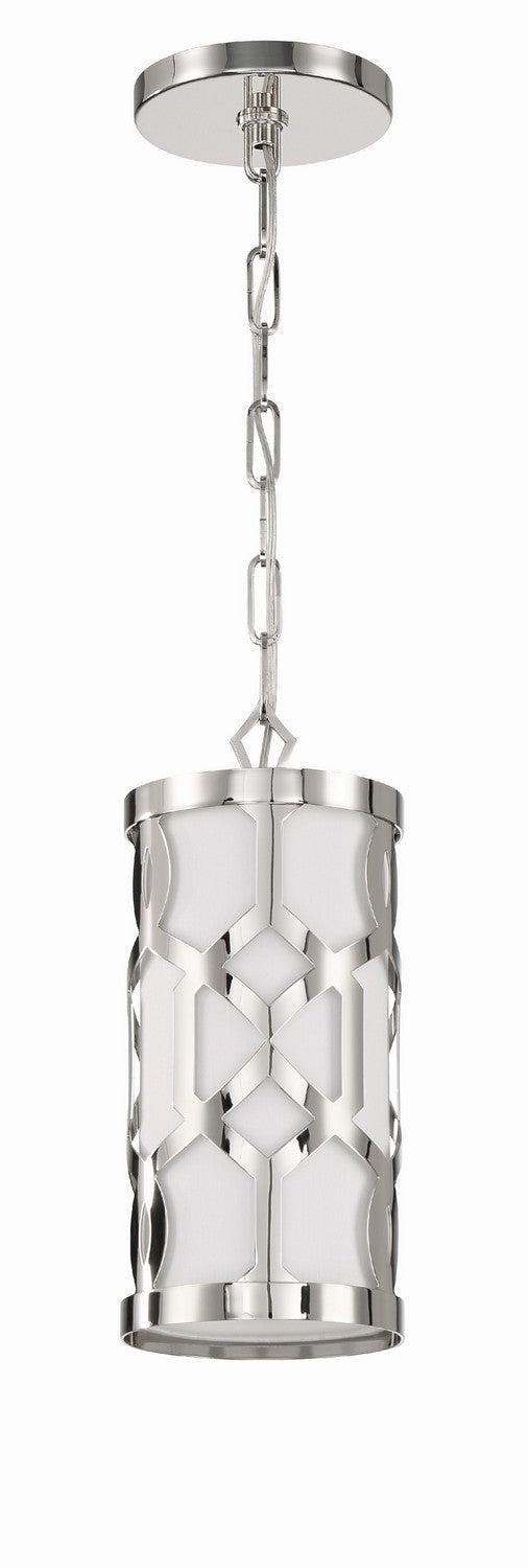 Crystorama - 2260-PN - One Light Pendant - Jennings - Polished Nickel