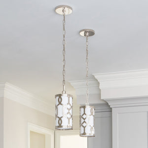 Crystorama - 2260-PN - One Light Pendant - Jennings - Polished Nickel