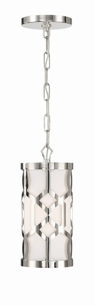 Crystorama - 2260-PN - One Light Pendant - Jennings - Polished Nickel