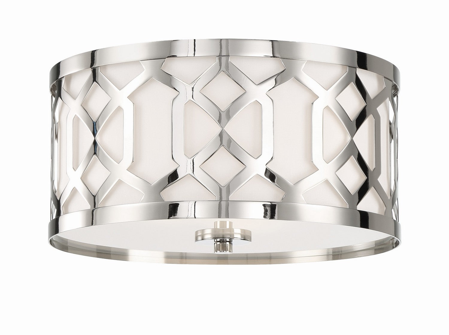 Crystorama - 2263-PN - Three Light Flush Mount - Jennings - Polished Nickel