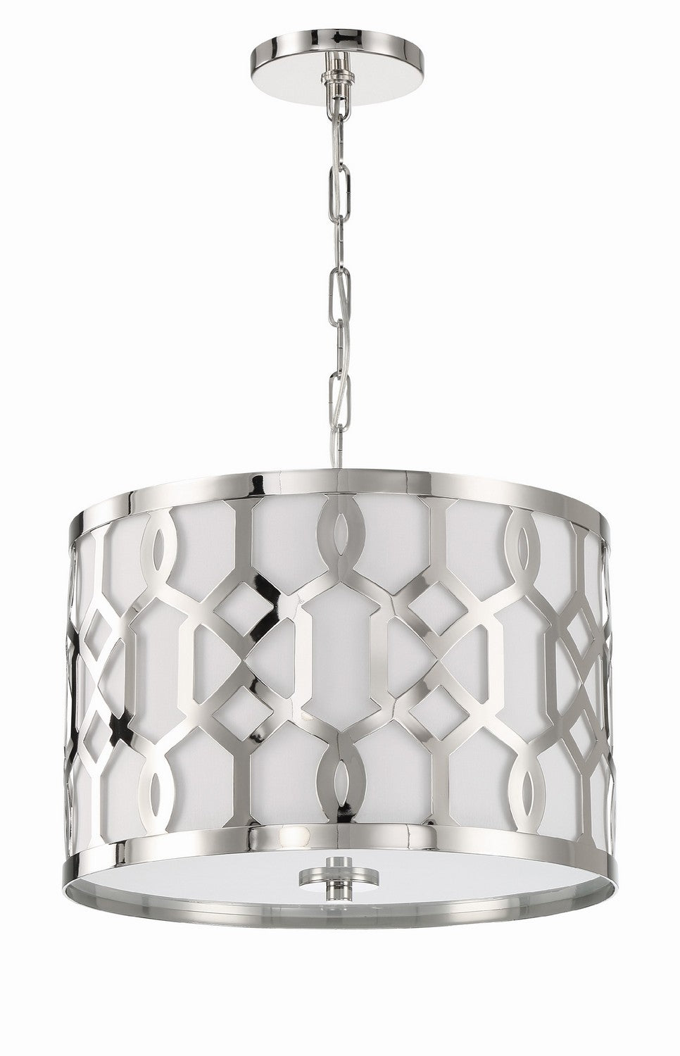 Crystorama - 2265-PN - Three Light Chandelier - Jennings - Polished Nickel