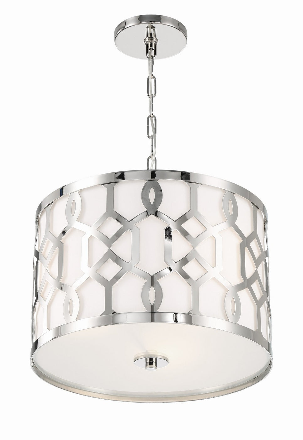 Crystorama - 2265-PN - Three Light Chandelier - Jennings - Polished Nickel