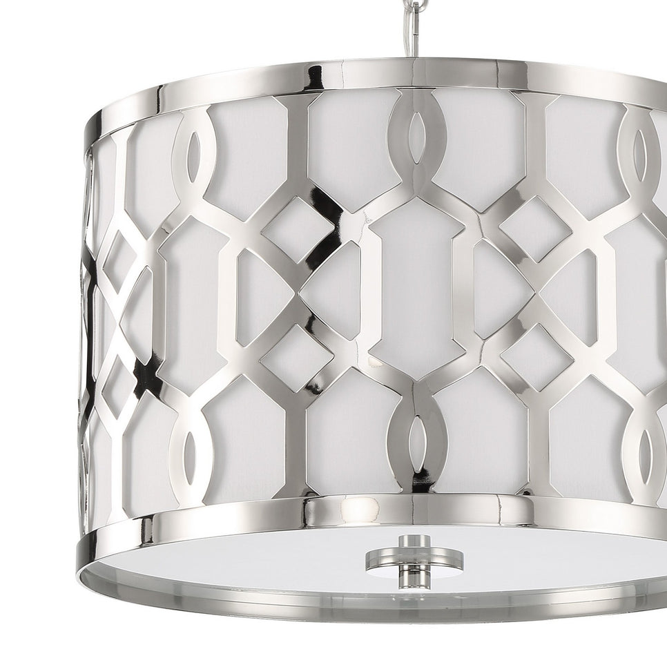 Crystorama - 2265-PN - Three Light Chandelier - Jennings - Polished Nickel