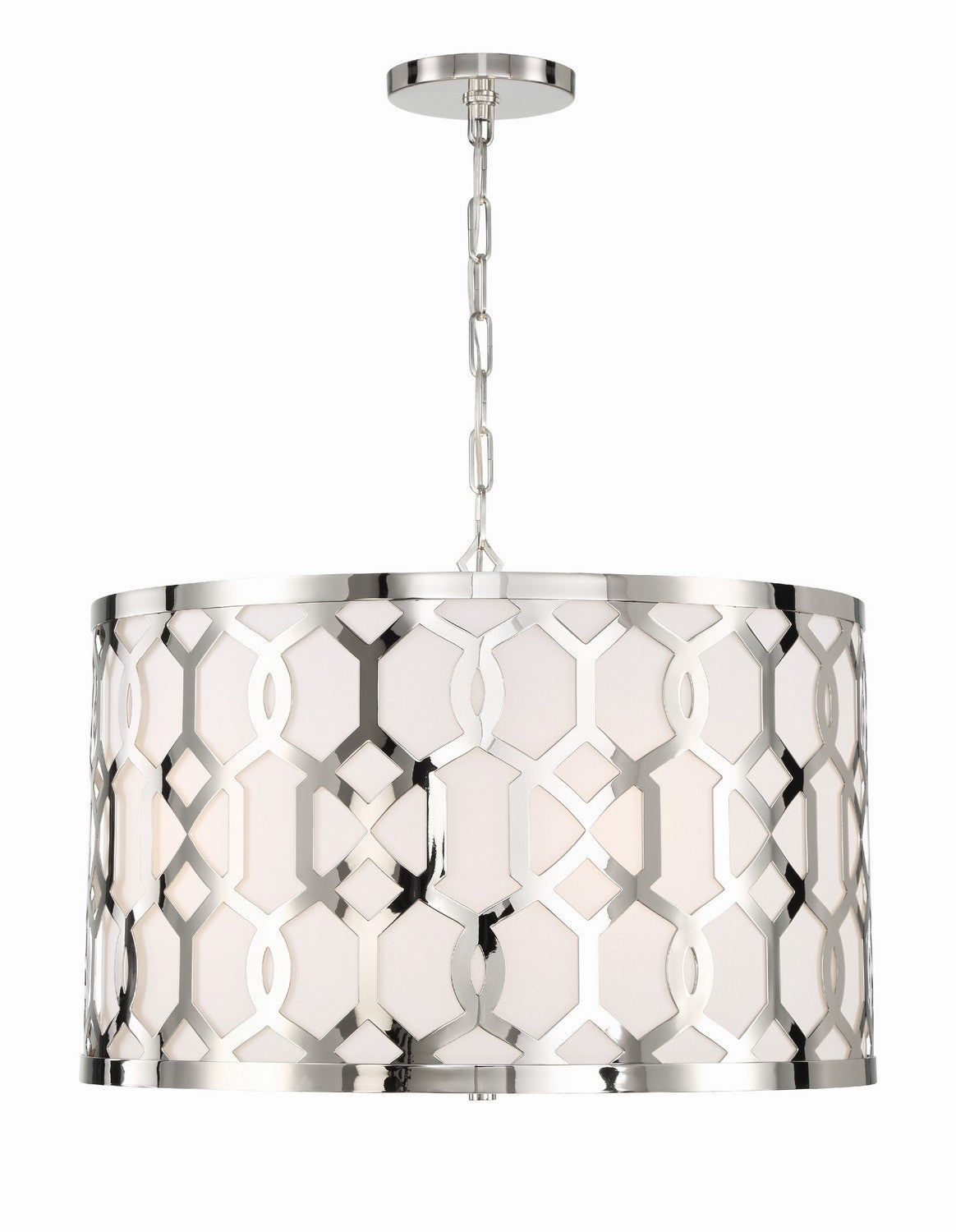 Crystorama - 2266-PN - Five Light Chandelier - Jennings - Polished Nickel