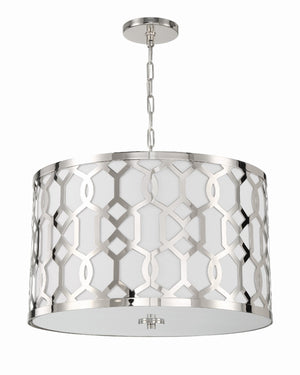 Crystorama - 2266-PN - Five Light Chandelier - Jennings - Polished Nickel