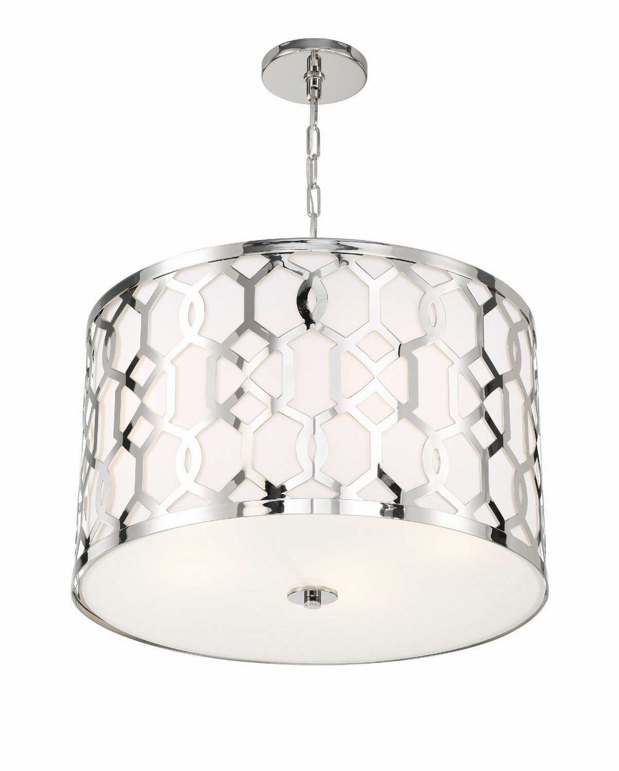 Crystorama - 2266-PN - Five Light Chandelier - Jennings - Polished Nickel