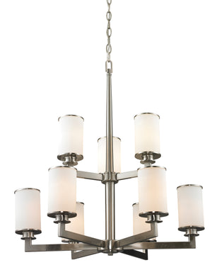 Z-Lite - 412-9 - Nine Light Chandelier - Savannah - Brushed Nickel