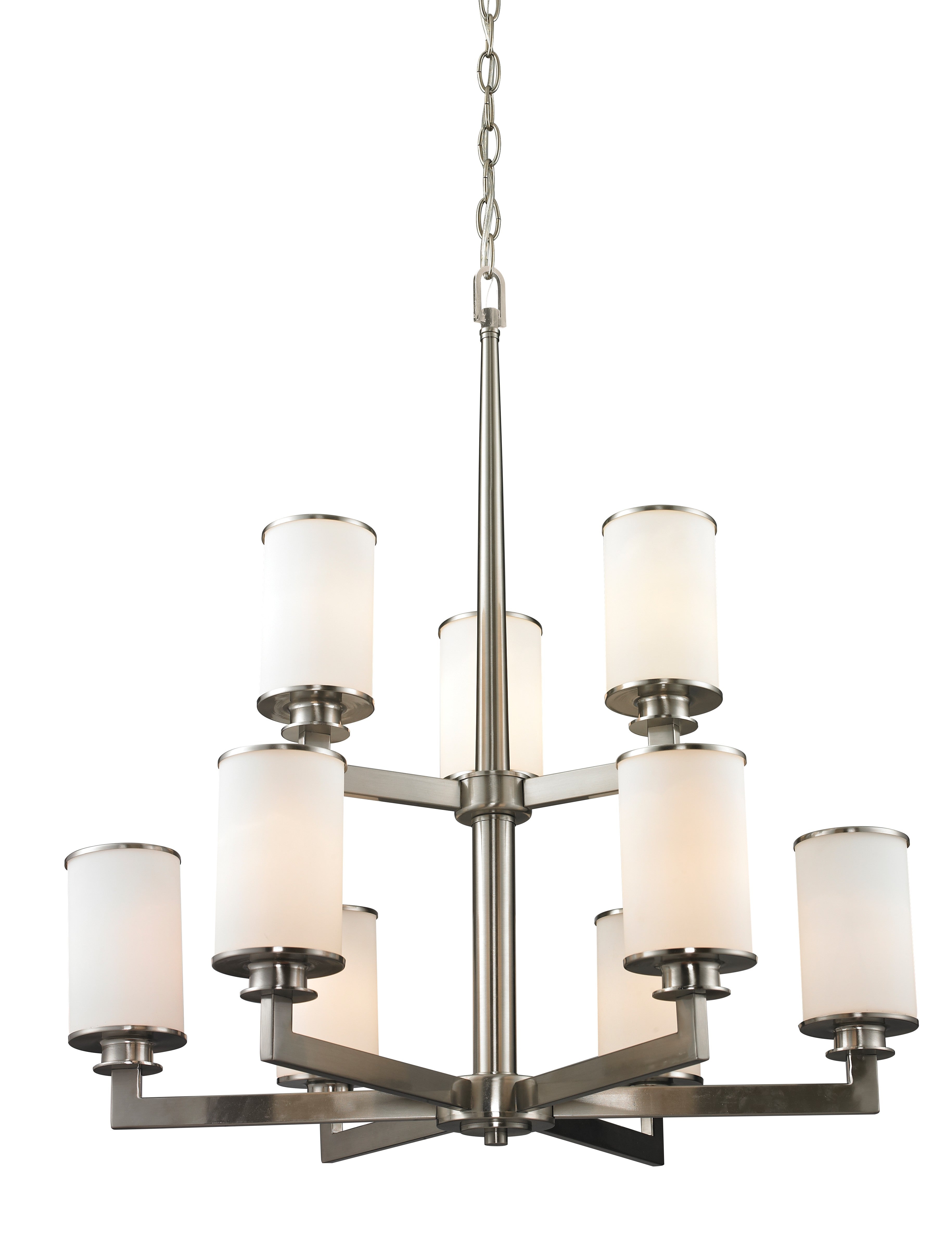 Z-Lite - 412-9 - Nine Light Chandelier - Savannah - Brushed Nickel