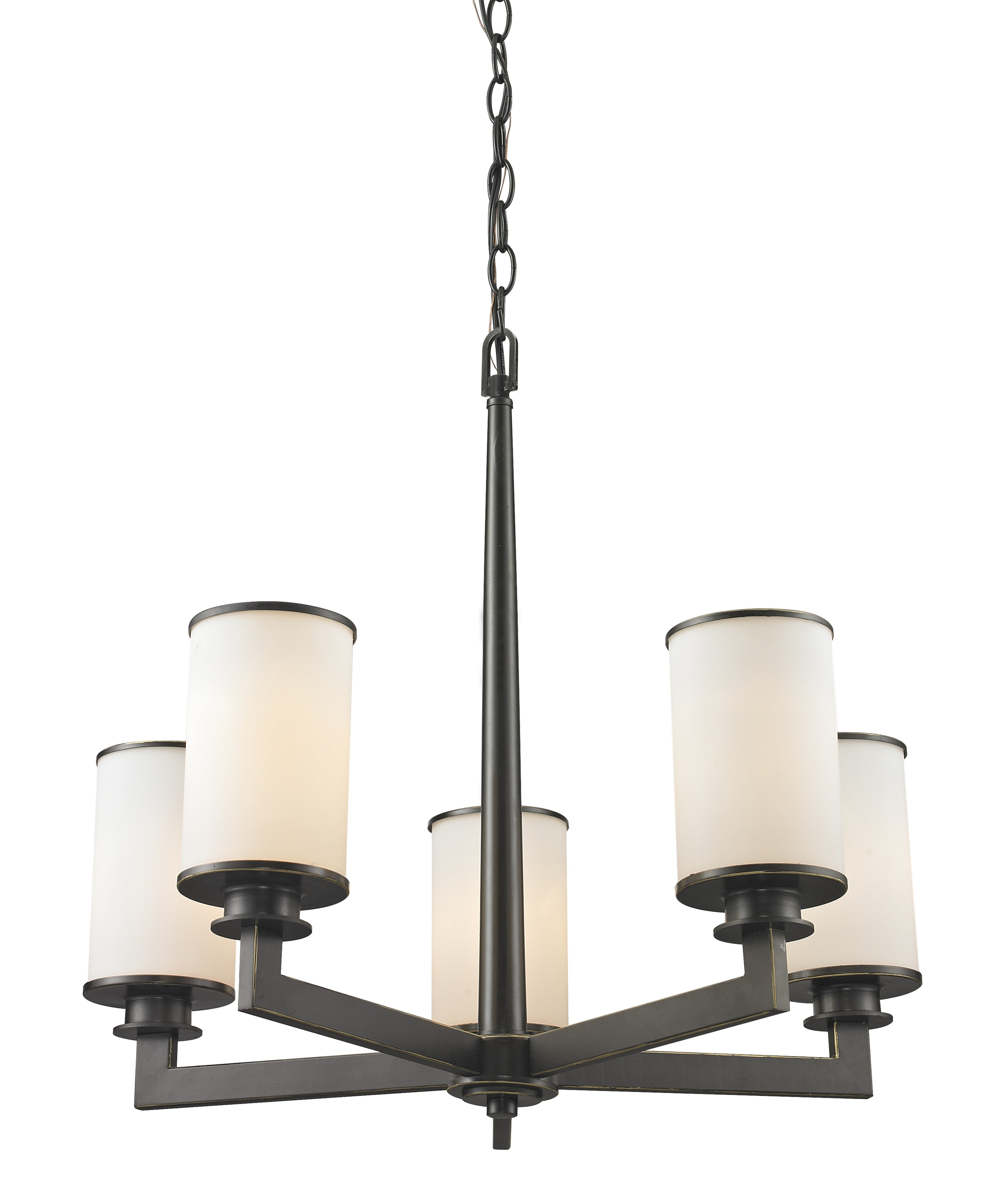 Z-Lite - 413-5 - Five Light Chandelier - Savannah - Olde Bronze