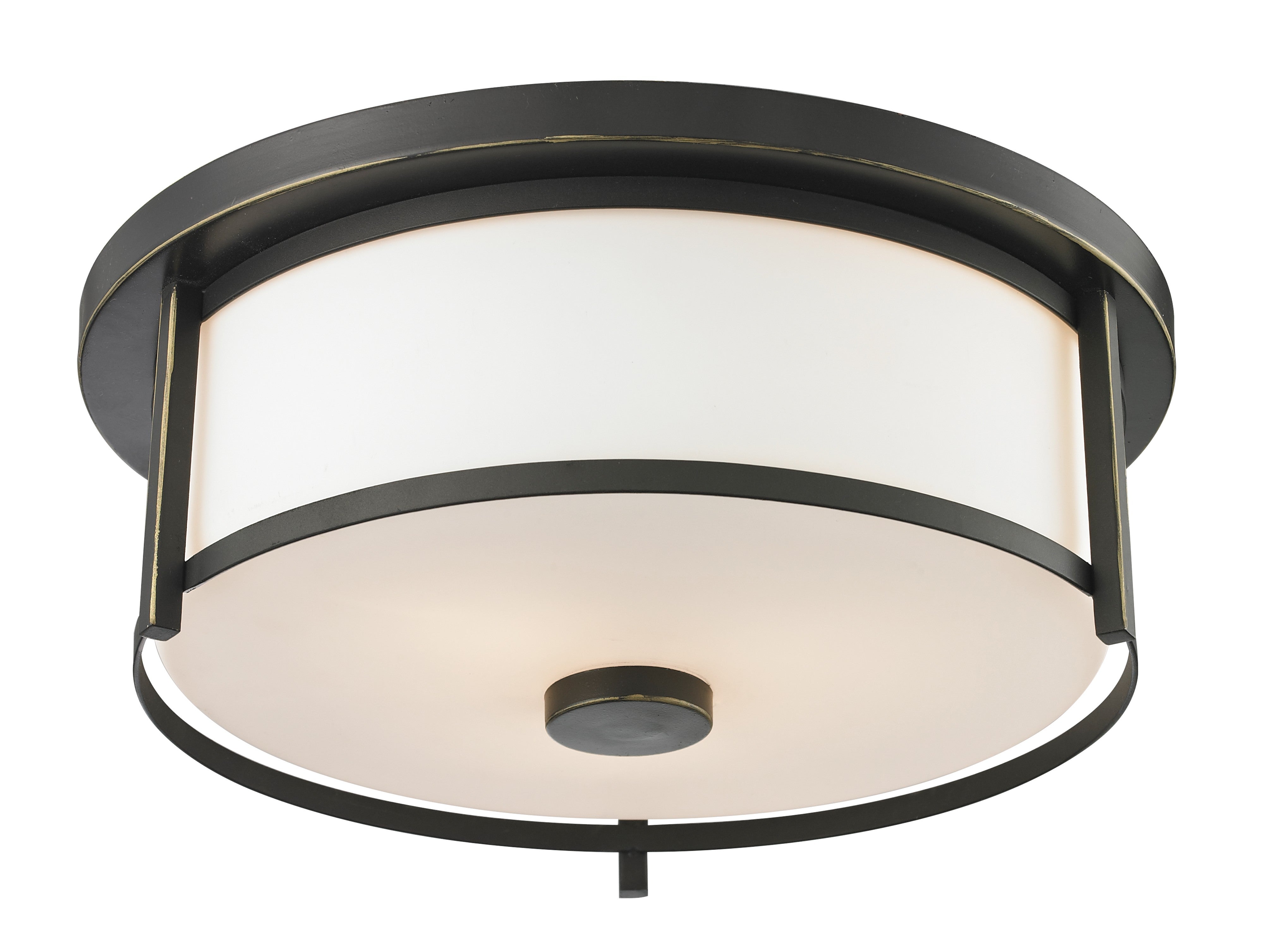 Z-Lite - 413F14 - Two Light Flush Mount - Savannah - Olde Bronze